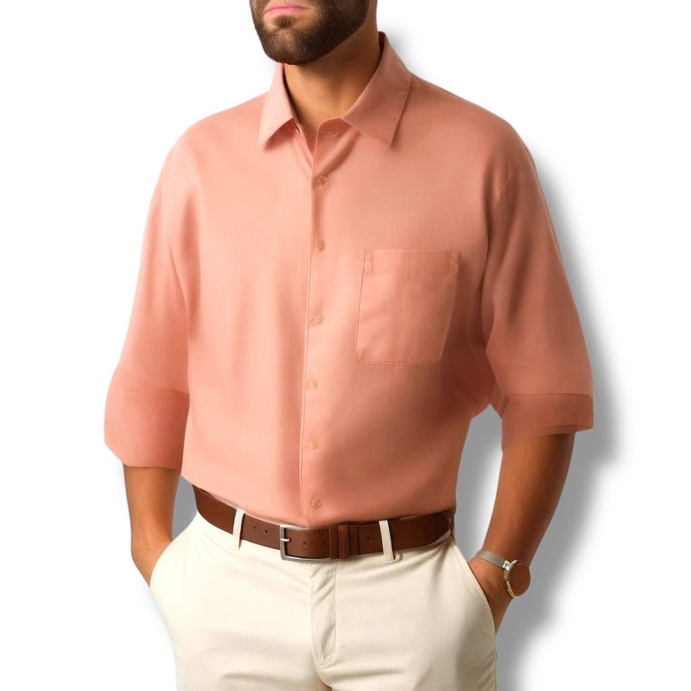 Club Room Pink 100% Linen Shirt XXL NWT - Picture 10 of 10